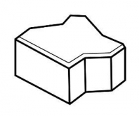 ESKO polovičná (11,25x11,25x8) sivá